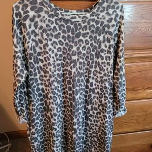 NWOT Womens Size L Cheetah Dress